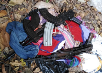 Desmantelan campamento de la MS en Sonsonate e incautan dos fusiles AK-47 y droga