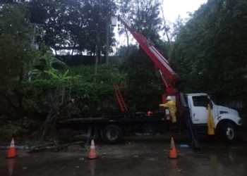 Cortes eléctricos por lluvia solo afectaron al 20% de la población