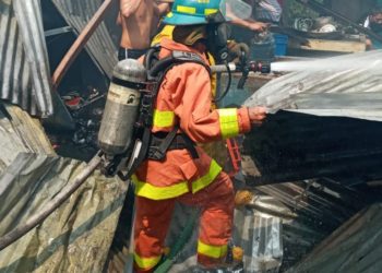 Incendio consume cohetería en Ciudad Delgado