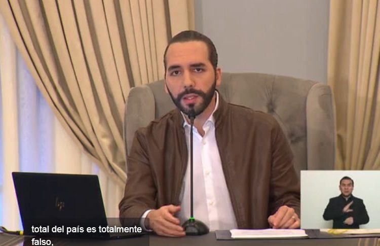 Bukele anuncia que salvadoreños «ya no podrán ir a comprar comida todos los días» para prevenir contagios