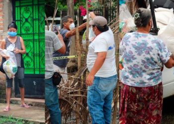 (VIDEO) Alcaldía de Sonzacate entrega paquetes alimentarios a sus habitantes