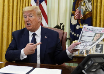 Twitter oculta un tuit de Trump con un aviso de «glorificación de la violencia»