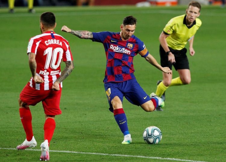Barcelona no levanta ni con el gol 700 de Messi y empata con el Atlético