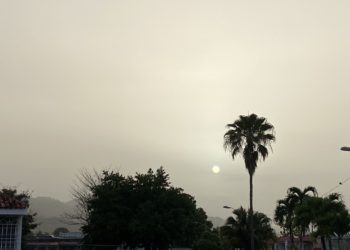 Una enorme nube de polvo procedente del Sahara cubre el Caribe