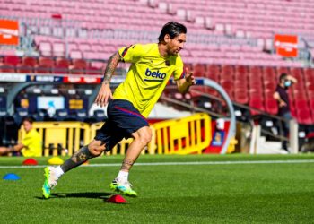 DT del Barcelona, Enrique Setién manifestó su preocupación por el estado físico de Messi