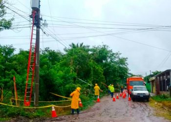 AES restableció servicio eléctrico en zonas afectadas por lluvias