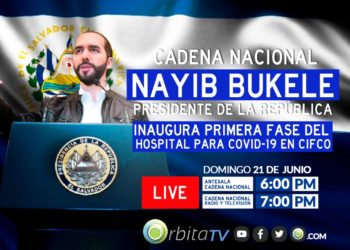 Presidente Bukele inaugura primera etapa de hospital permanente en CIFCO para pacientes de covid-19