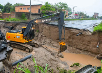 Trabajos de cárcava sobre carretera entre Quezaltepeque y San Juan Opico demorarán 21 días