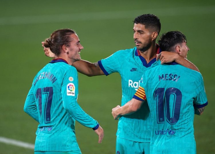 Messi, Suarez y Griezmann dan el triunfo al Barcelona con goleada al Villarreal
