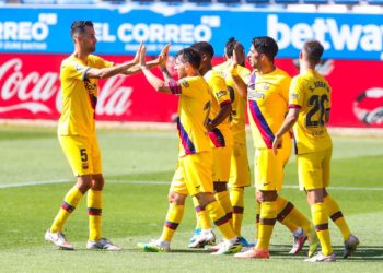 El Barcelona goleó al Alavés de visitante