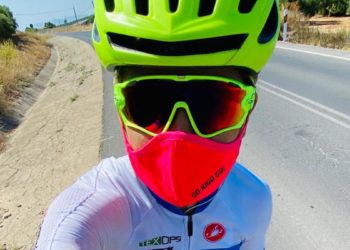 Evelyn García volvió a practicar en carretera en España