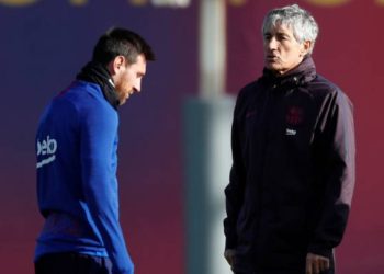 Quique Setién da la razón a la críticas de Messi con el desempeño del Barcelona