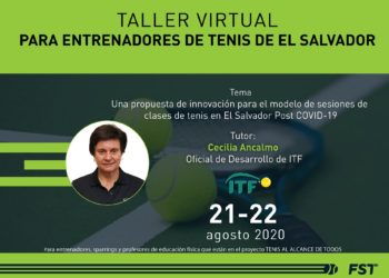 Federación Salvadoreña de Tenis impartió taller virtual para entrenadores