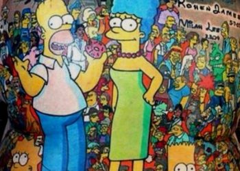 El dueño del Guinness, con 203 tatuajes de los Simpson, encontró lugar para uno más