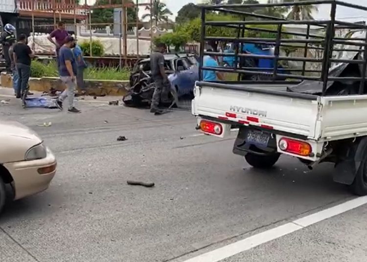 Video registra accidente sobre Carretera de Oro donde perdieron la vida dos mujeres; un motociclista se salva de milagro