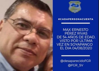 Sigue la búsqueda de camarógrafo de la PDDH desaparecido desde el martes pasado