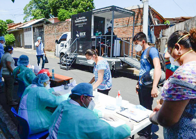 Salud realiza 300 pruebas para detectar personas con covid-19 en La Unión