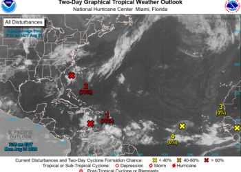 El Centro Nacional de Huracanes de EE.UU. advierte de «un cuarteto de sistemas» en el Atlántico, dos de ellos pueden provocar depresiones tropicales