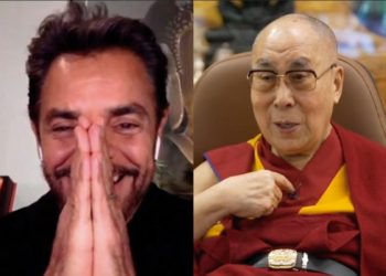 (VIDEO) Eugenio Derbez sostuvo encuentro con el Dalái Lama