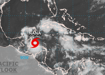 El huracán «Nana» pierde fuerza y se degrada a tormenta tropical al tocar tierra en Belice y avanza hacia Guatemala y México