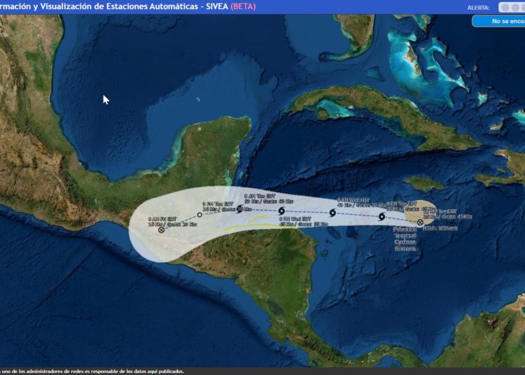 Tormenta tropical «Nana» se dirige hacia Centroamérica
