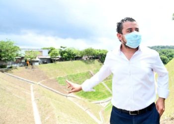 Finalizan obras de protección en cárcava de San Bartolomé Perulapía, Cuscatlán