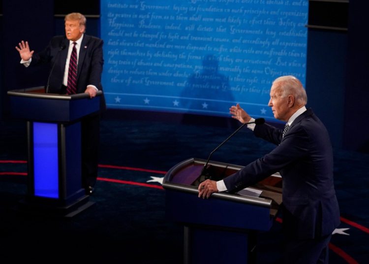 Feroz intercambio entre Donald Trump y Joe Biden en el primer debate por la presidencia de Estados Unidos