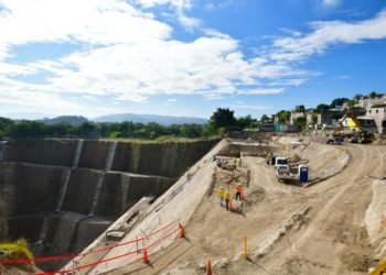 Obras de mitigación en cárcava de Santa Lucía con un 90% de avance