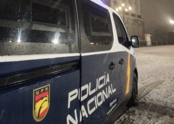 La Policía de Madrid ‘multa’ a un muñeco de nieve por ir en moto sin casco