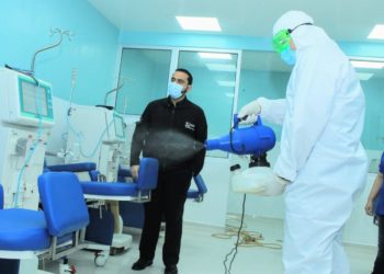 Salud desinfecta hospitales Santa Teresa y San Juan de Dios para eliminar rastros de Covid-19