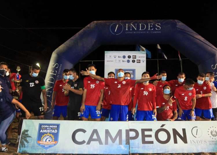Costa Rica se coronó campeón de la Copa INDES de la Amistad de fútbol playa