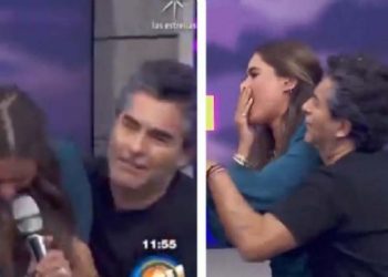 (VIDEO) Raúl «Negro» Araiza provoca que Galilea Montijo sufra aparatoso accidente en HOY