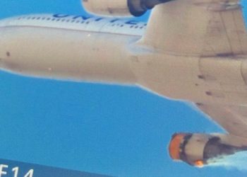 (FOTOS, VIDEOS) Caen sobre Denver escombros de motor de un avión en vuelo