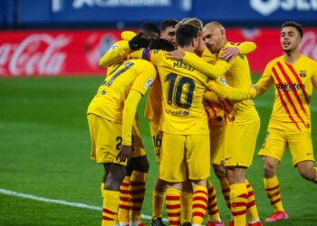 Con dos asistencias a gol de Lionel Messi el Barcelona derrota al Osasuna
