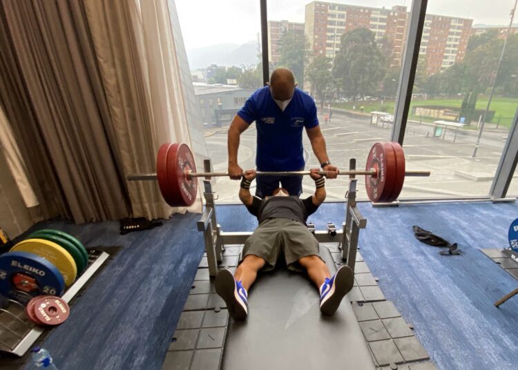 Herbert Aceituno inicia entrenos previos a la Copa del Mundo de Parapowerlifting Bogotá 2021