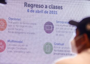 Autoridades anuncian el regreso a clases semipresenciales desde el 6 de abril