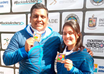 Roberto Hernández y Sofía Paiz ganan medalla de bronce en el Panamericano de tiro con arco