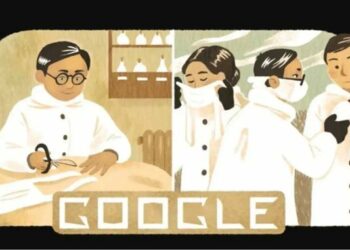 El doodle de Google de hoy recuerda el nacimiento del médico Wu Lien-teh, el creador de la marcarilla