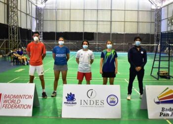 Federación de Bádminton define las plazas para la selección nacional que nos representará en el Campeonato Continental Panamericano Open 2021