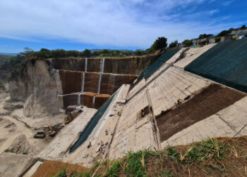 Avanzan en trabajos de mitigación en cárcava de residencial Santa Lucía