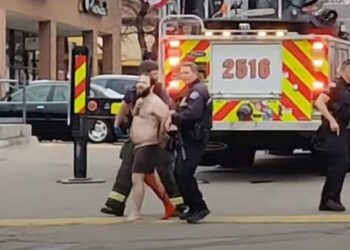 Esposado y ensangrentado así se llevaron al posible autor de la masacre del supermercado en Colorado