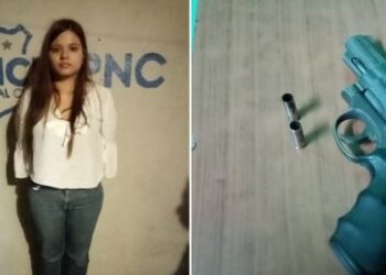 PNC captura en la colonia Zacamil a una joven acusada de disparar contra otra mujer