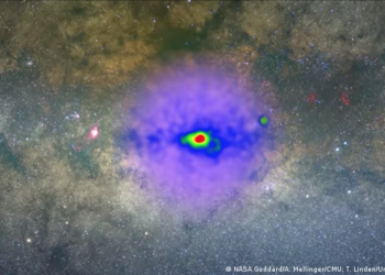 Misterioso resplandor captado en el centro de nuestra galaxia podría deberse a materia oscura
