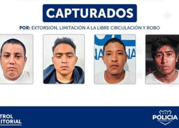 Pandilleros capturados por múltiples delitos en Santa Ana