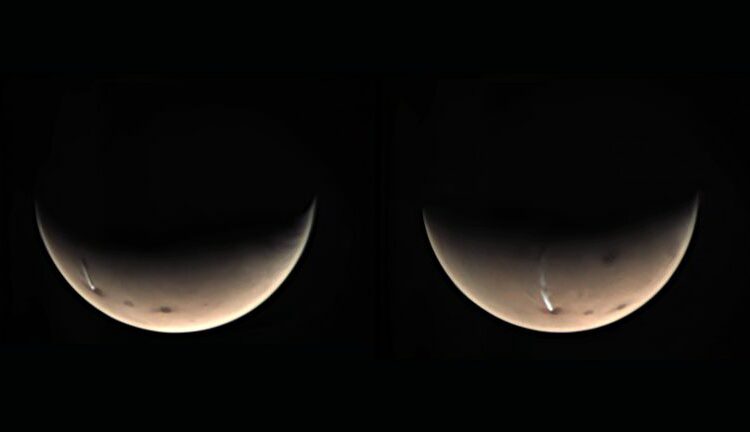 (VIDEO) La sonda europea Mars Express revela de dónde viene una enorme nube en la superficie de Marte