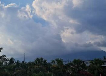 Se tendrá un miércoles de poco nublado a nublado con posibilidades de chubascos aislados