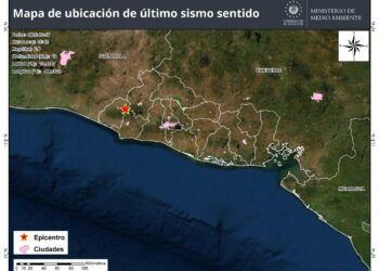 Sismo frente a costa de Nicaragua afecta también a El Salvador esta mañana