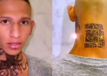 Un ‘influencer’ colombiano se tatúa en la nuca el código QR de Instagram para abrirlo en un móvil y ahora no funciona