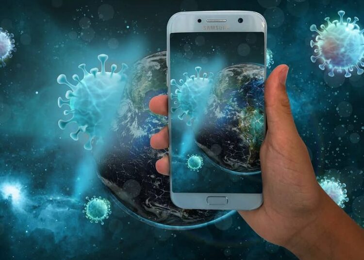 Crean un virus virtual que se propaga entre teléfonos móviles imitando al coronavirus