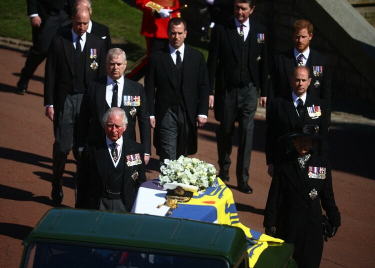 La realeza británica despide al príncipe Felipe de Edimburgo